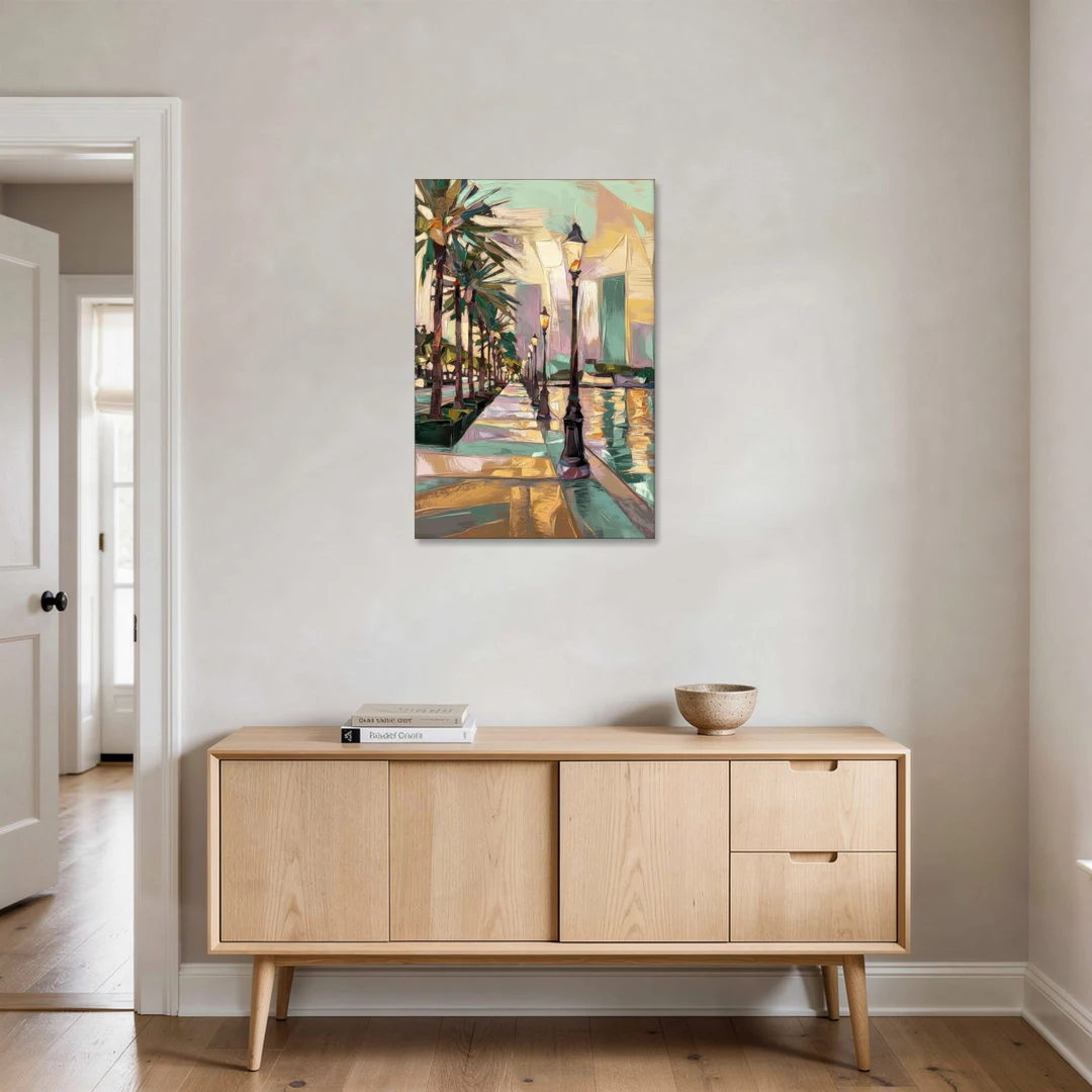 Tampa Bayshore Boulevard Scene - Canvas Wall Art - Coffee Table - 24x36