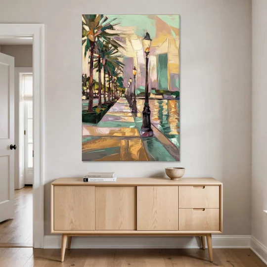 Tampa Bayshore Boulevard Scene - Canvas Wall Art - Coffee Table - 40x60