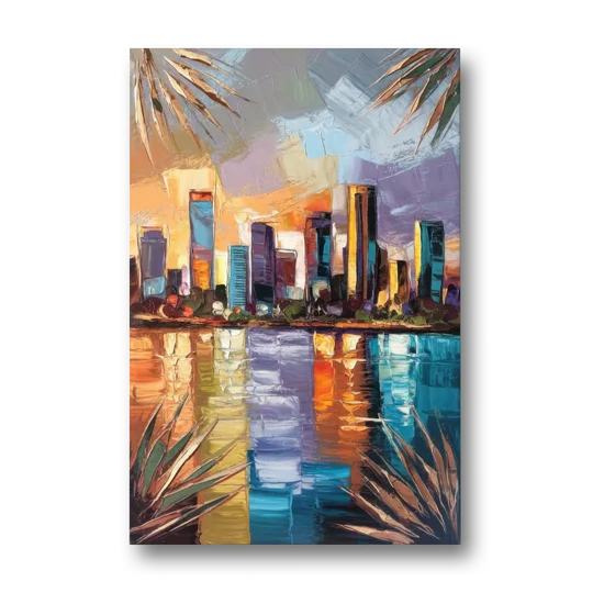 Tampa Downtown Harbor - Canvas Wall Art - Front