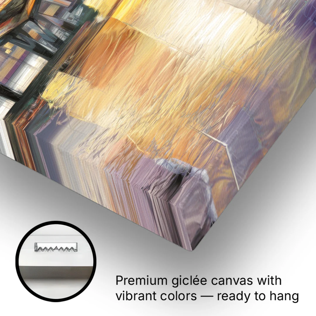 Tampa Riverwalk Sunrise - Canvas Wall Art - Gallery Wrap Corner