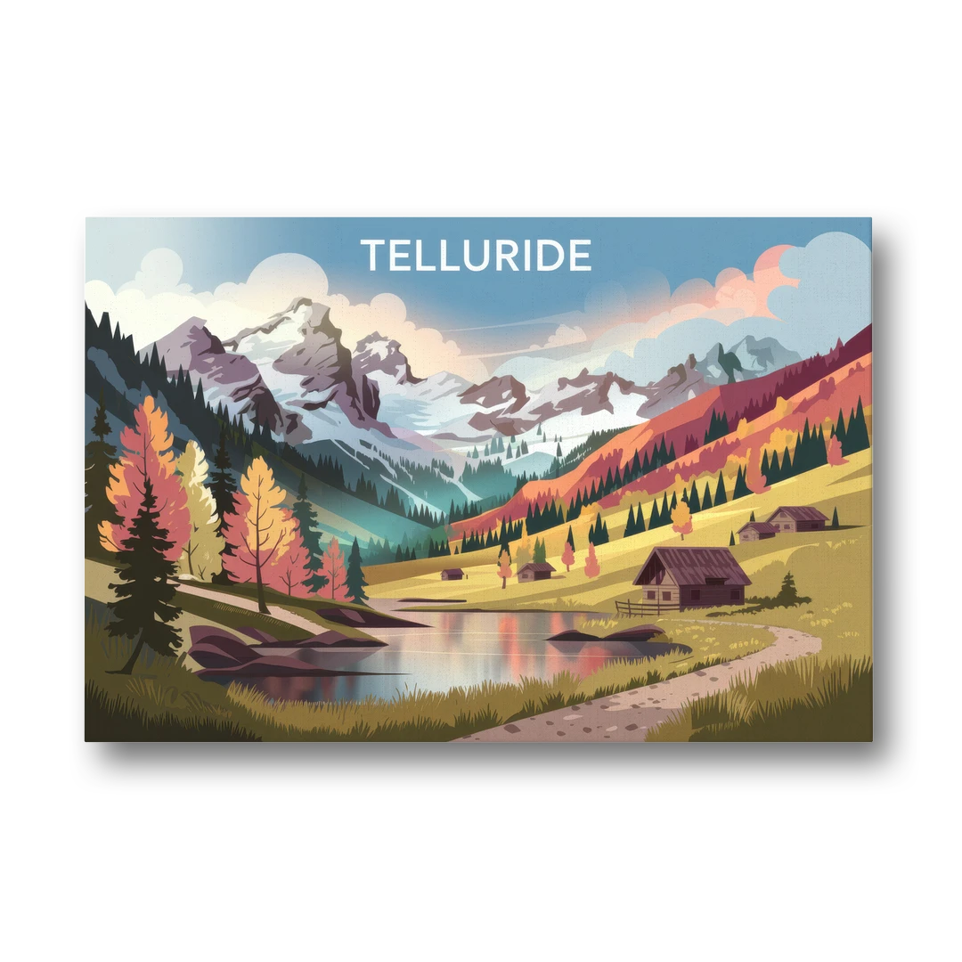 Telluride Alpine Landscape - Canvas Wall Art - Front