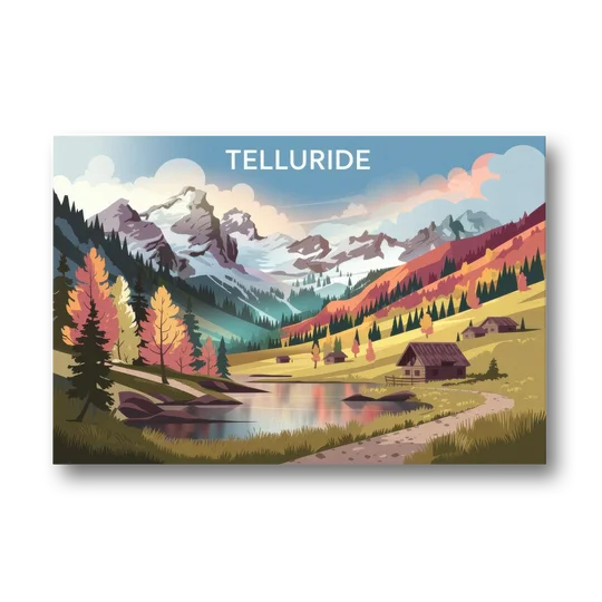 Telluride Alpine Landscape - Canvas Wall Art - Front