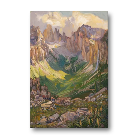 Telluride Rocky Mountain Peaks - Canvas Wall Art - Front