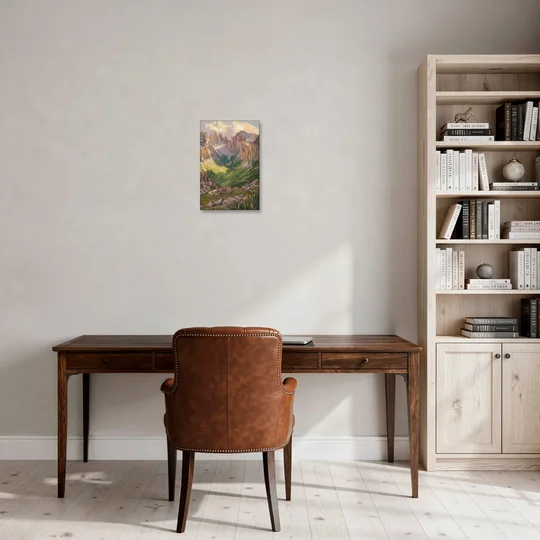 Telluride Rocky Mountain Peaks - Canvas Wall Art - Office - 12x18