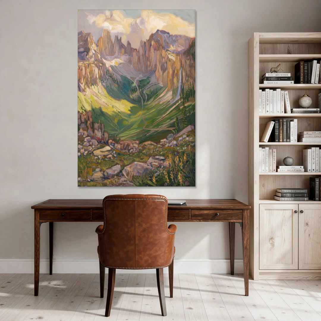 Telluride Rocky Mountain Peaks - Canvas Wall Art - Office - 40x60