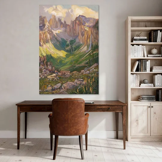 Telluride Rocky Mountain Peaks - Canvas Wall Art - Office - 40x60