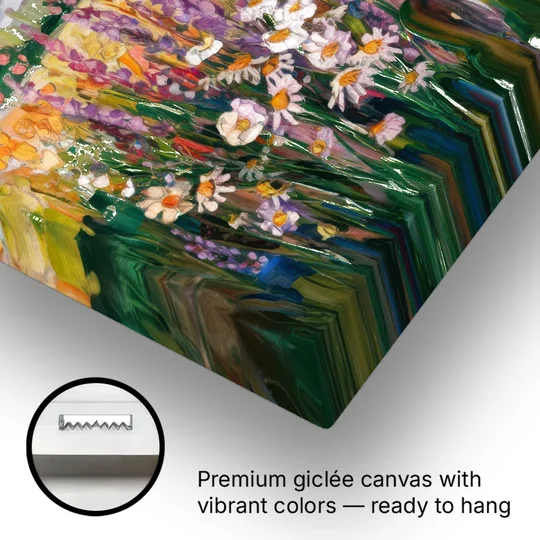 Telluride Summer Wildflowers - Canvas Wall Art - Gallery Wrap Corner