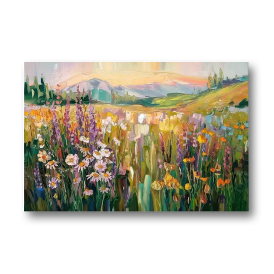 Telluride Summer Wildflowers - Canvas Wall Art - Front