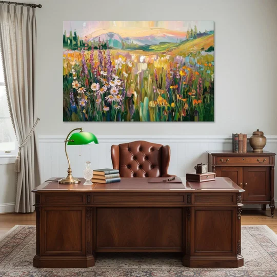 Telluride Summer Wildflowers - Canvas Wall Art - Office - 60x40