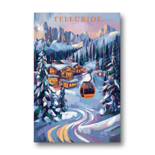 Telluride Winter Wonderland - Canvas Wall Art - Front