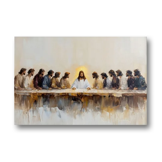 The Last Supper Modern Christian - Canvas Wall Art - Front