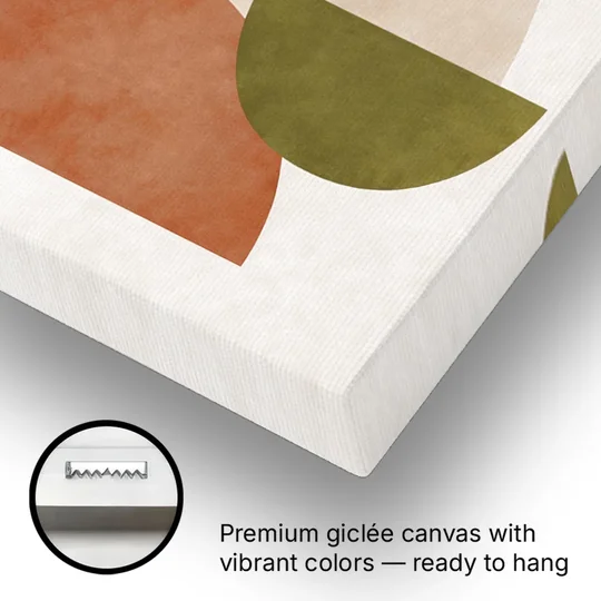 The Modern Composition - Canvas Wall Art - Gallery Wrap Corner