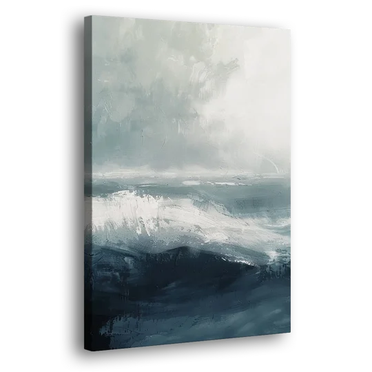 The Wave Breathes - Canvas Wall Art - Side