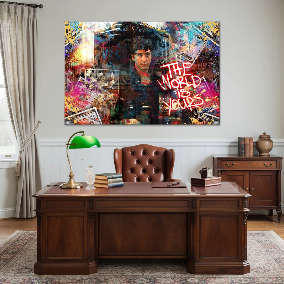 The World is Yours - Canvas Wall Art - Office - 60x40