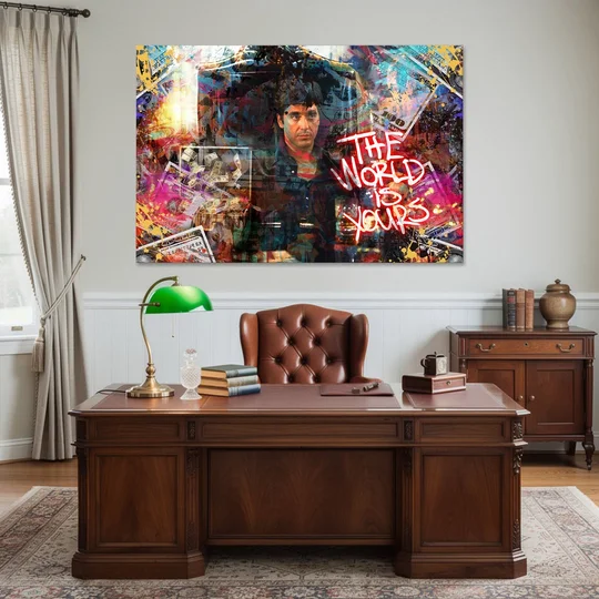 The World is Yours - Canvas Wall Art - Office - 60x40