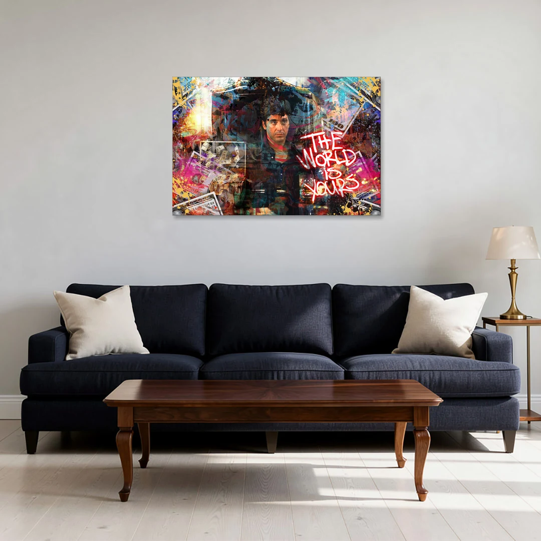 The World is Yours - Canvas Wall Art - Sofa - 36x24