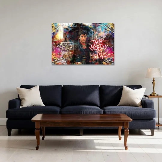 The World is Yours - Canvas Wall Art - Sofa - 36x24