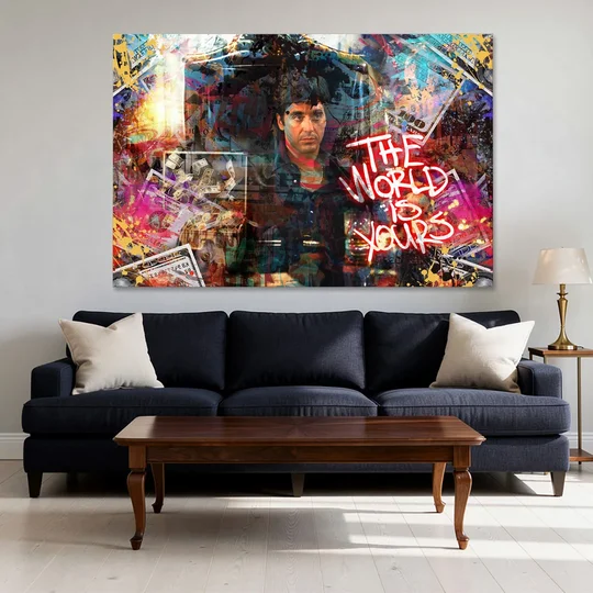 The World is Yours - Canvas Wall Art - Sofa - 60x40