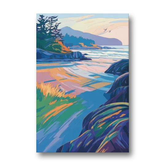 Tofino Coastline - Canvas Wall Art - Front