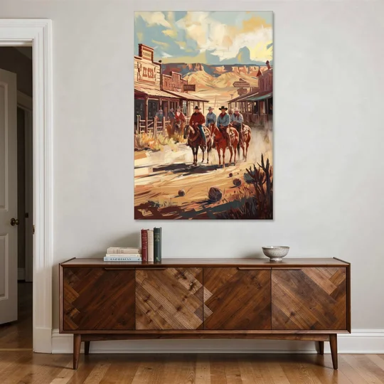 Tombstone Arizona Frontier - Canvas Wall Art - Coffee Table - 40x60