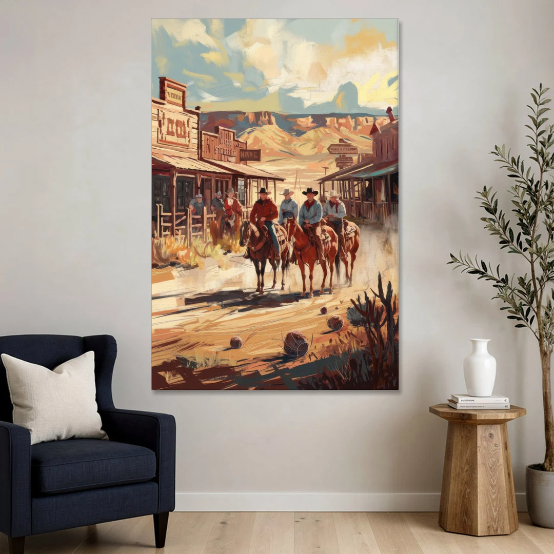 Tombstone Arizona Frontier - Canvas Wall Art - Sofa - 40x60