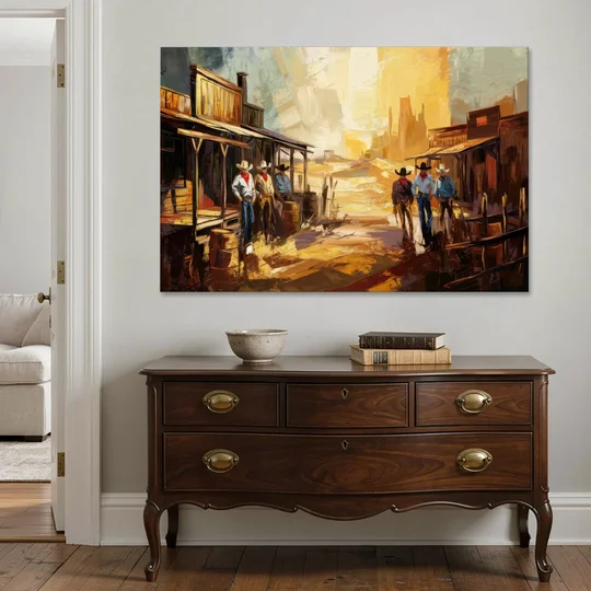 Tombstone Historic Landmarks - Canvas Wall Art - Coffee Table - 60x40
