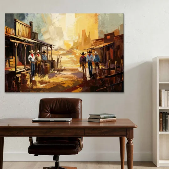 Tombstone Historic Landmarks - Canvas Wall Art - Office - 60x40
