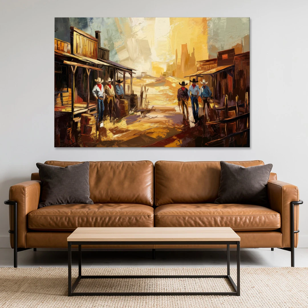 Tombstone Historic Landmarks - Canvas Wall Art - Sofa - 60x40