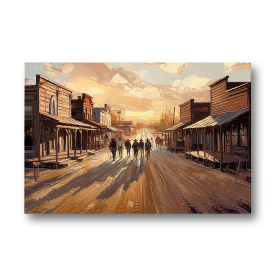 Tombstone Historic Main Street - Canvas Wall Art - Front