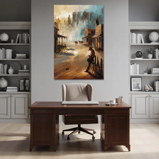 Tombstone Western Heritage - Canvas Wall Art - Office - 40x60