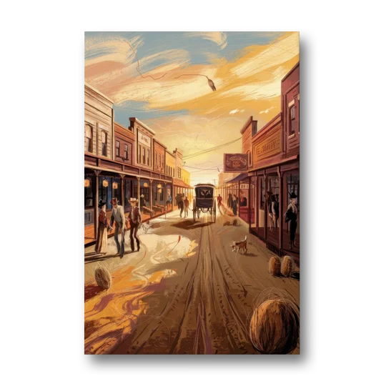 Tombstone Wild West Vibes - Canvas Wall Art - Front