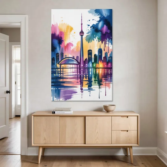 Toronto City Lights - Canvas Wall Art - Coffee Table - 40x60