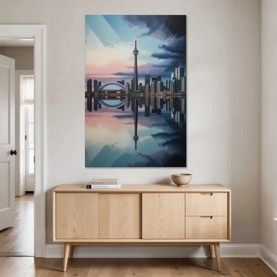 Toronto Cityscape Panorama - Canvas Wall Art - Coffee Table - 40x60