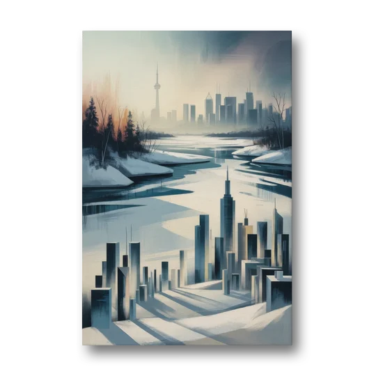 Toronto Winter Wonderland - Canvas Wall Art - Front