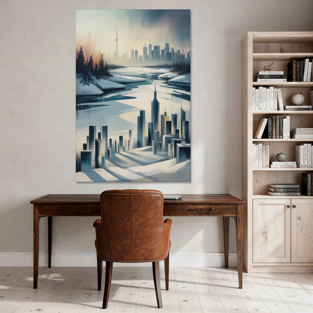 Toronto Winter Wonderland - Canvas Wall Art - Office - 40x60