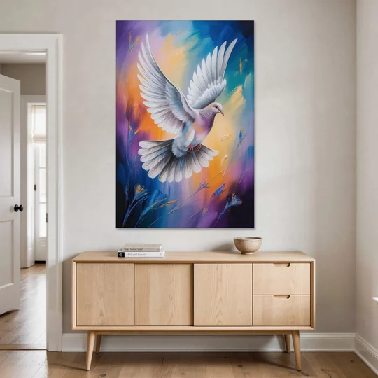 Tranquil Dove Peace - Canvas Wall Art - Coffee Table - 40x60