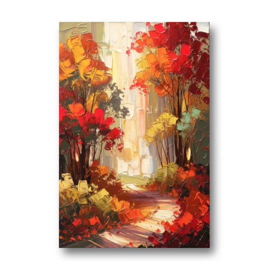 Traverse City Autumn Foliage - Canvas Wall Art - Front