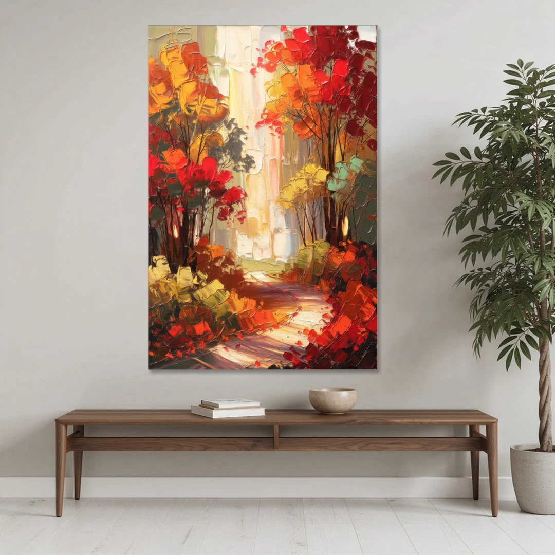 Traverse City Autumn Foliage - Canvas Wall Art - Coffee Table - 40x60