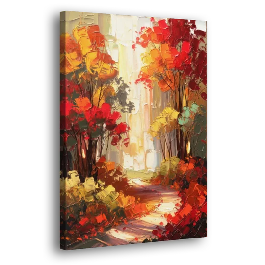 Traverse City Autumn Foliage - Canvas Wall Art - Side