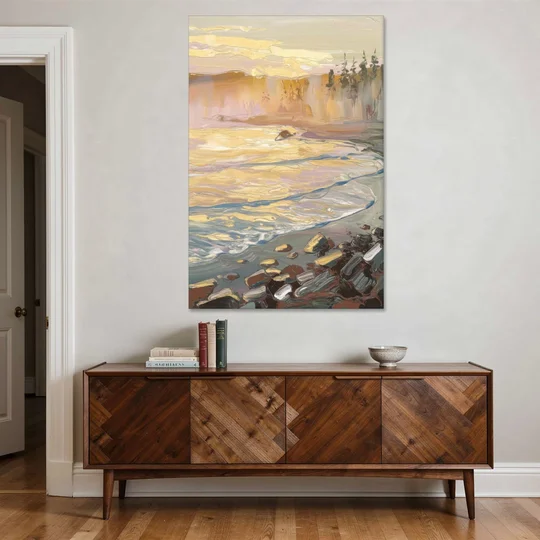 Traverse City Coastal Sunrise - Canvas Wall Art - Coffee Table - 40x60