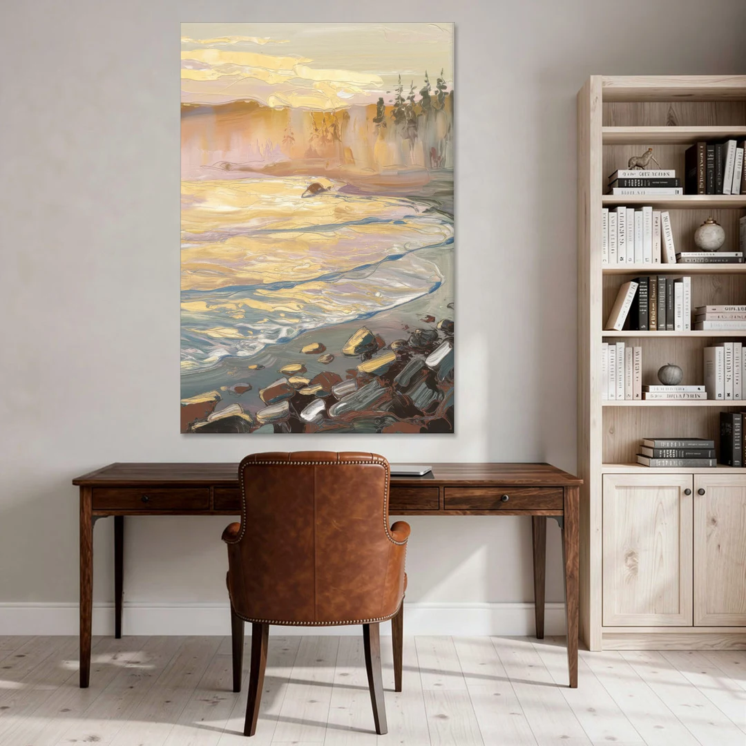 Traverse City Coastal Sunrise - Canvas Wall Art - Office - 40x60