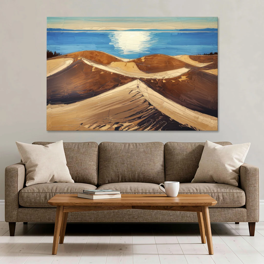 Traverse City Sleeping Bear Dunes - Canvas Wall Art - Sofa - 60x40