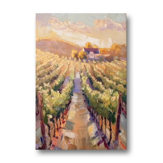 Traverse City Vineyard Scenery - Canvas Wall Art - Front