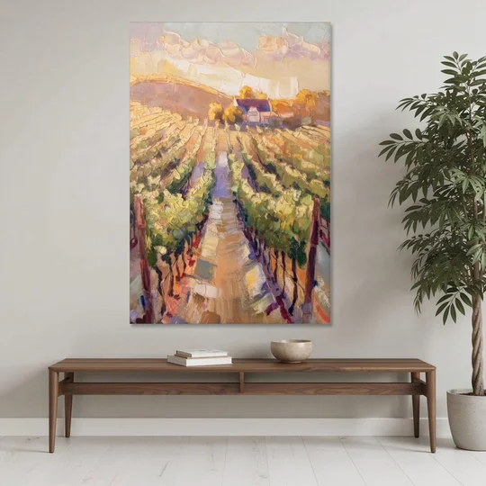 Traverse City Vineyard Scenery - Canvas Wall Art - Coffee Table - 40x60
