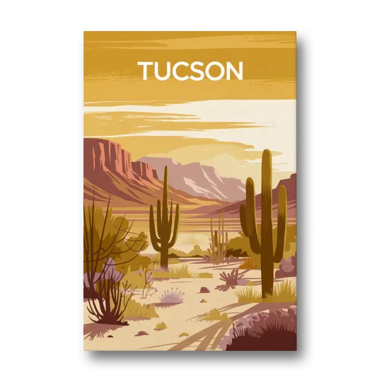 Tucson Mountain Views - Canvas Wall Art - Front