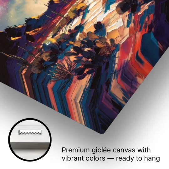 Tucson Night Sky - Canvas Wall Art - Gallery Wrap Corner
