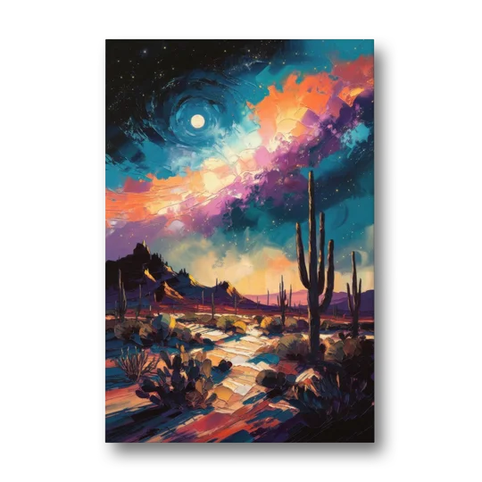 Tucson Night Sky - Canvas Wall Art - Front