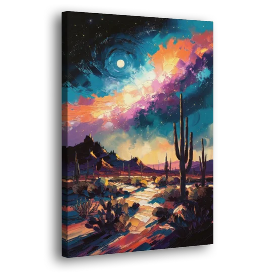 Tucson Night Sky - Canvas Wall Art - Side