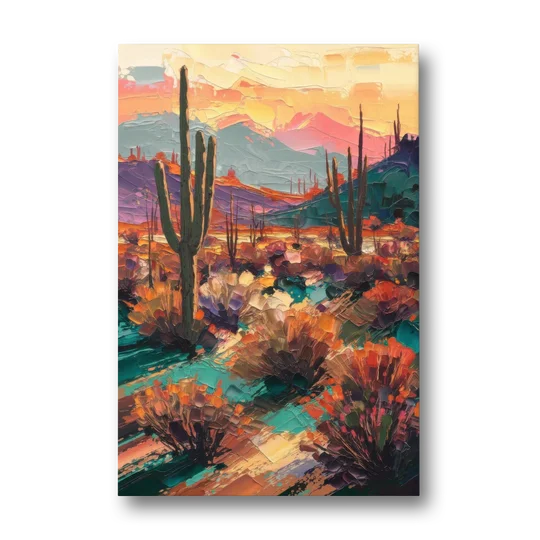 Tucson Sonoran Desert - Canvas Wall Art - Front