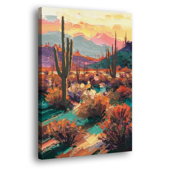 Tucson Sonoran Desert - Canvas Wall Art - Side